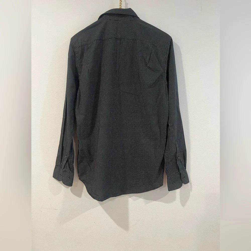Michael Michael Kors dot print Long Sleeve Button Shirt Size S CLASSIC FIT